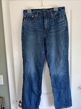 American Eagle Outfitters Indigo Straight-Leg Jeans